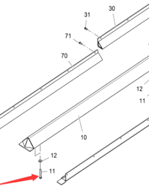 Vö pavers   Fixed bolt part number 9516460931