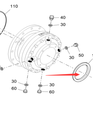 Vö pavers  Scraper reducer oil seal part number 2383166