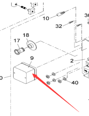 Vö pavers  Side control box indicator light part number 3515160183