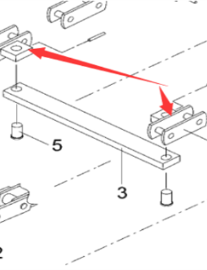 Vö pavers  Chain link with scraper part number 4610312113