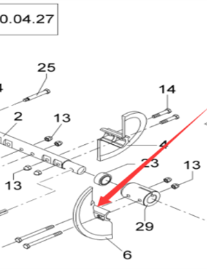 Vö pavers   Left connecting blade part number 4606302095