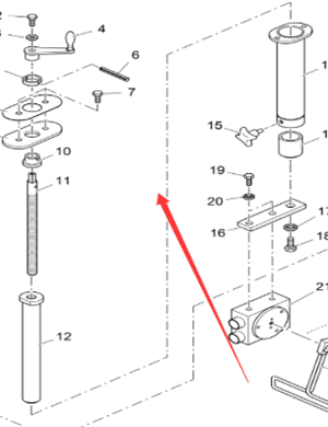 Vö pavers   Leveling instrument vertical pole part number 4620303817 