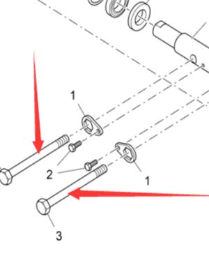 Vö pavers  Scraper large chain tensioning bolt part number 9516630933