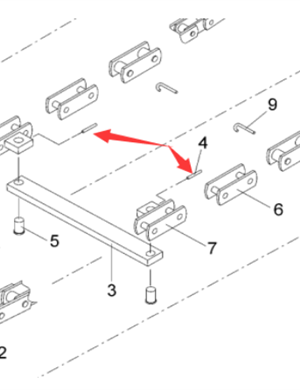 Vö pavers    Scraper lock pin part number 9506331481