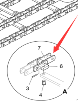 Vö pavers     Part number of the inner section of the large chain 4610312065