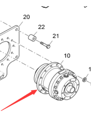 Vö pavers   Scraper motor reducer part number 2178160