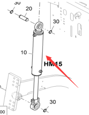 Vö pavers    Screed lift cylinder part number 2270641