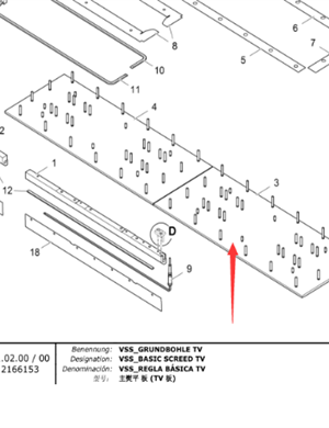 Vö pavers   Screed bottom plate left part number 4602418916