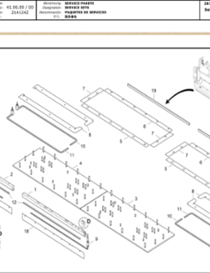 Vö pavers    Mainframe Screed Repair Kit Part Number 2166153