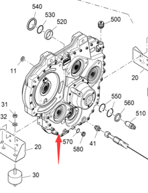 Vö pavers   Pump transfer case assembly part number 2235063