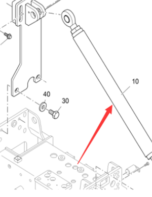 Vö pavers   Screed support bar part number 2004629