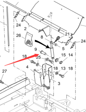 Vö pavers   Flip Plate Cylinder Pin Part Number 4602032242