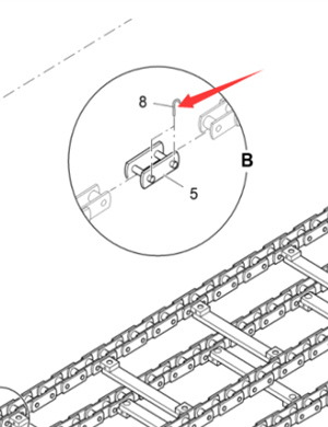 Vö pavers   Locking pin part number 4610312037