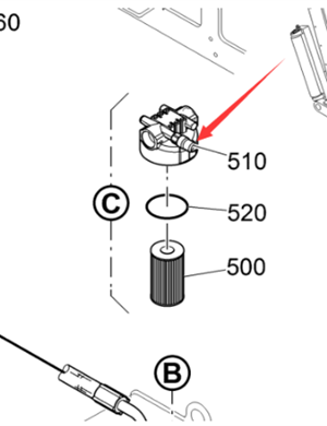 Vö pavers   Liquid filter blockage alarm part number 2437836