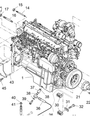 Vö pavers  Diesel engine assembly part number 2032877