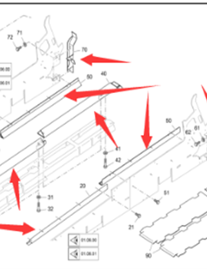 Vö pavers    Scraper chain protection repair kit part number A1593057069