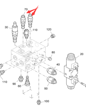 Vö pavers  Leveling overflow valve part number 2251218