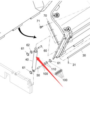 Vö pavers  Hopper cylinder part number 2247513