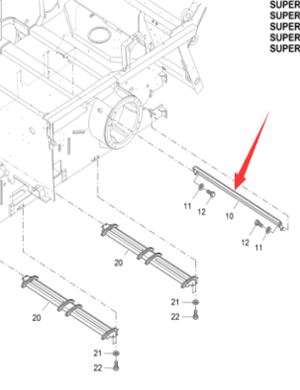 Vö Paver  Rear support chain plate part number 4602436089