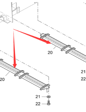 Vö Paver Front center support chain plate part number 2357383