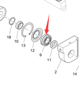 Vö Paver   Rammer bearing part number 9541070635