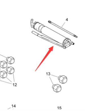 Vö Paver   Manual Grease gun Part No. 3516110101