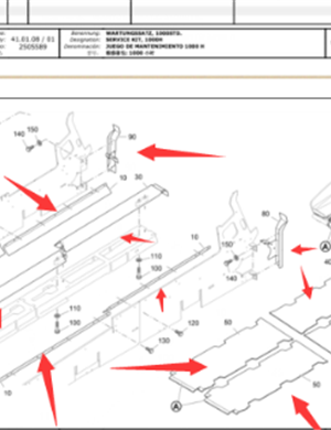 Vö Paver  Hopper repair kit part number 2269356