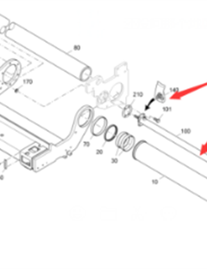 Vö Paver   Screed telescopic cylinder part number 2045022