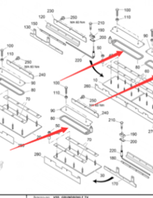 Vö Paver    Host heating rod base plate part number 2368902