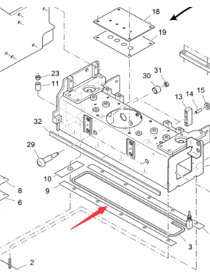 Vö Paver   Extend the heating rod base plate by 0.75 meters, right part number 2121757