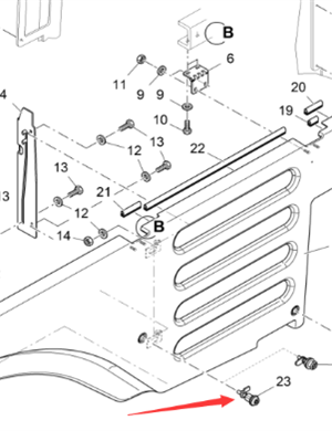 Vö Paver  Side door lock part number 201006