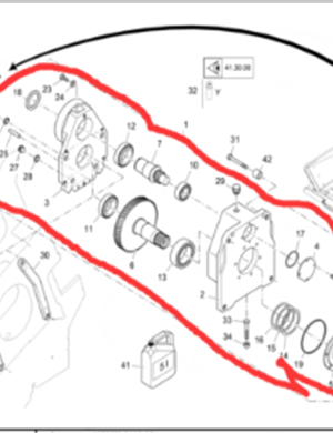 Vö Paver   Scraper motor reducer part number 2010606