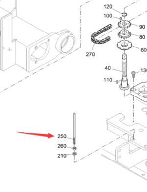 Vö Paver    Tightening bolt part number 2038356