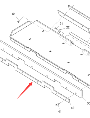 Vö Paver Middle baffle pressing plate part number 2365785