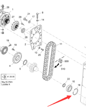 Vö Paver  Snap ring part number 9501100472