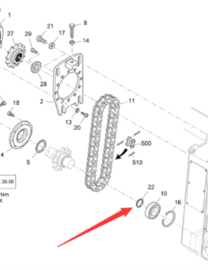 Vö Paver   Support washer part number 9550500988