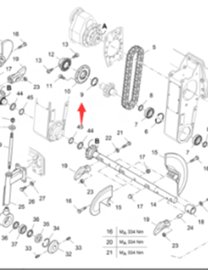 Lower sprocket engagement gasket part number 2013979