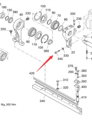 Vö Paver  Short connecting rod bolt part number 9516426912