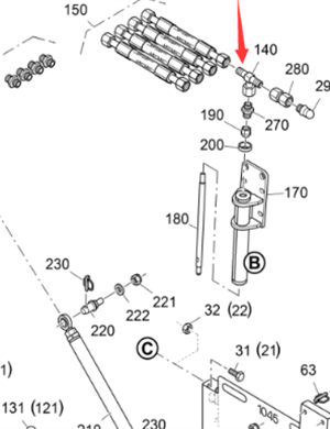 Vö Paver Pipe joint part number 9630080057