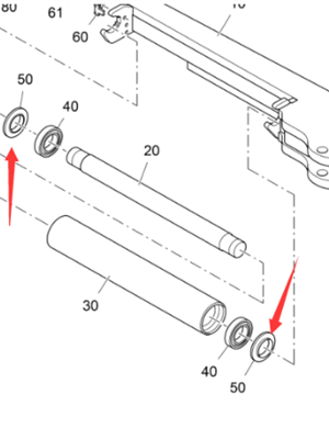 Vö Paver  Idler end cover part number 2182539