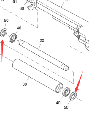 Vö Paver   Idler end cover part number 2182539