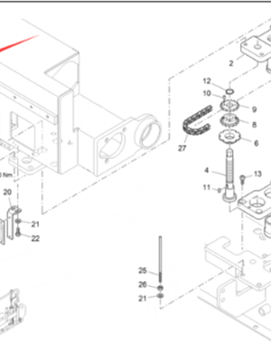 Vö Paver    Leveling fastening bolt part number 9520670931