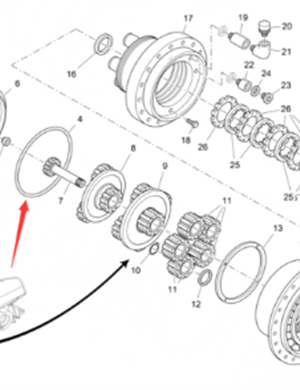 Vö Paver    Traveling reducer sealing ring part number 2012697