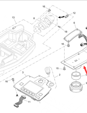 Vö Paver   Side control box rear cover part number 2147882