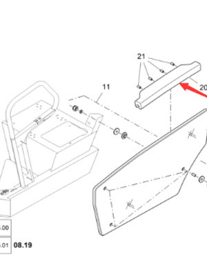 Vö Paver   Armrest part number 2277591