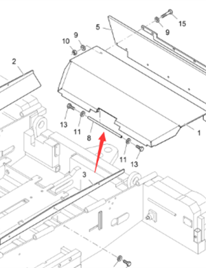 Vö Paver    Front cover plate pin part number 4615144400