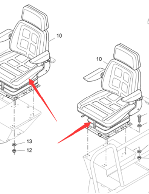 Vö Paver Driver's seat part number 2478081