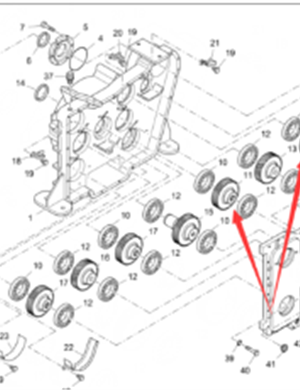 Vö Paver  Transfer case gear one part number 2042734