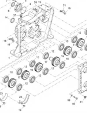 Vö Paver Transfer case gear II part number 2042733