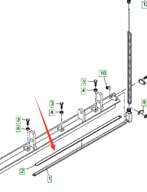 Vö Paver  Heating rod pressing strip part number 2031511